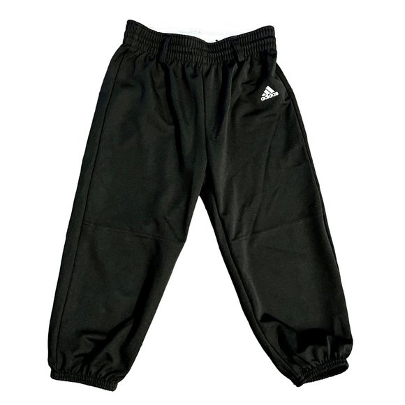 Adidas Black Elastic Waist Jogger Pants Kid's Size Small S - Picture 1 of 4